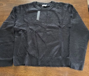 ART-E-FICIAL Black MOHAIR SWEATER Size Large - Picture 1 of 8