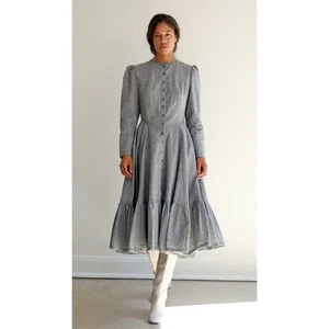 Vestido Town Clothes Rosa Midi en Pata de Gallo Talla Grande - Imagen 1 de 8