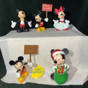 Disney Mickey & Mini Mouse Cake Toppers Juguetes Estatuillas Plástico Set de 5 sin fecha - Imagen 1 de 4