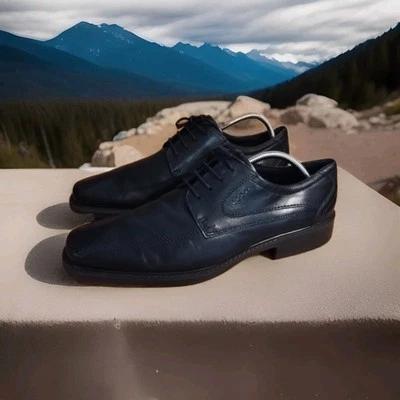 ECCO New Jersey Loafers Men's Size 13-13.5 US, 47 EU Black Leather Slip On Shoes - Image 1 of 4