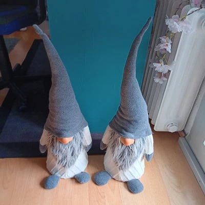 Weihnachtsdeko Wichtel 2 Stk Gross Ca 67cm Türstopper Verwendbar - Bild 1 von 3