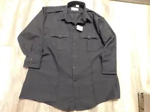 LAPD NAVY BLUE FLYING CROSS L/S SHIRT MAN URBAN DEFENDER SIZE 18 X 30/31 NEW - Picture 1 of 3