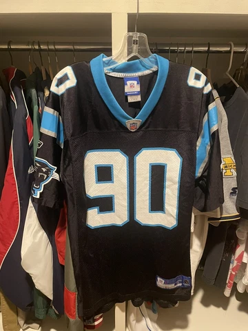 Julius Peppers Carolina Panthers Jersey Small  Black Reebok NFL Football Cover