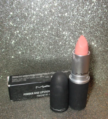 MAC Cosmetics 302 SWEET NO SUGAR Powder Kiss Lipstick FULL SIZE NIB - Image 1 of 3