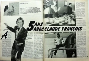 Magazine rare CONFIDENCES 1980: CLAUDE FRANCOIS - Bild 1 von 3