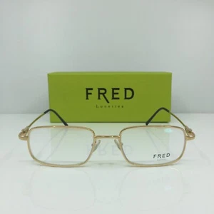 New Authentic FRED Lunettes Alaska C1 Eyeglasses C. 006 Shiny Gold 54mm France - Picture 1 of 12