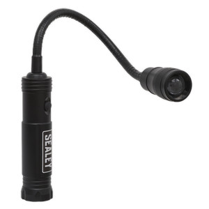 LED021 Sealey Tools 270lm Osram P8 LED Aluminium Magnetic Flexi-Head Light (Torc