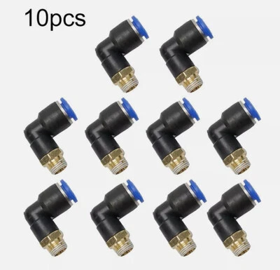 10Pc Tire Changer Machine Air Push In Fitting Connector/Tube Coats Part 3/8 12mm - Image 1 of 4
