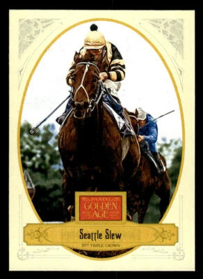 Tarjeta Panini Golden Age #114 Seattle Slew 2012 Foto 1 de 2