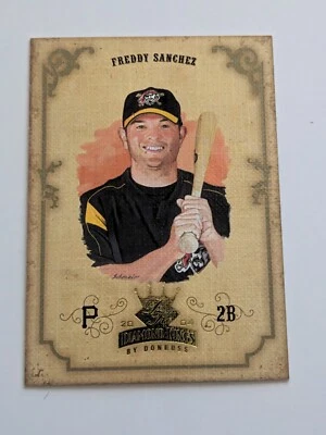 2004 Donruss Diamond Kings - #133 Freddy Sanchez - Pittsburgh Pirates - Image 1 of 3