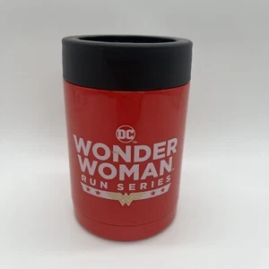 DC Comics Super hero Wonder Woman 12 oz Steel Koozie Pop Beer - Picture 1 of 3