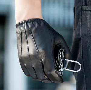Unlined leather gloves for man, top Lambskin Gloves sheepskin Leather Gloves - Picture 1 of 9
