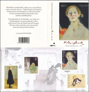 Helene Schjerbeck Paintings Famous Picture Artist Booklet MNH Finland 2012 - Picture 1 of 1