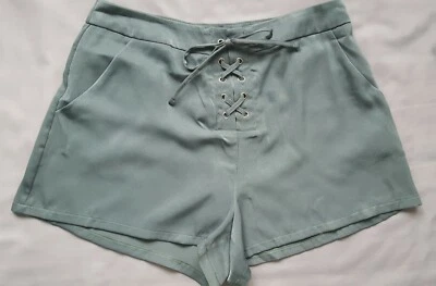 Forever21 Womens Ss M petite  mini Woven Mint Green Shorts New With Tag - Image 1 of 4