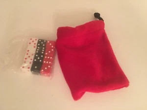 Bunco Party Game Replacement Parts Complete 12 Dice & Fuzzy Bag - Picture 1 of 1
