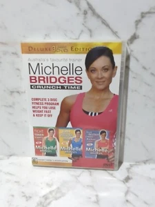 Michelle Bridges Crunch Time Deluxe Edition - 3 Disc DVD Set Region 4 - Picture 1 of 2
