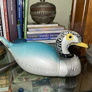 ANATRA VENEZIANA - CON ARGENTO PURO - VETRO DI MURANO ORIGINALE OMG - Foto 1 di 8