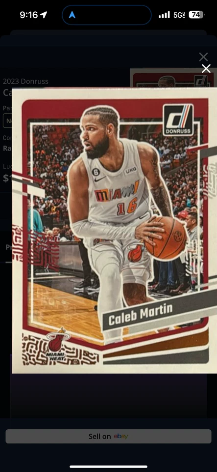 2023-24 Panini Donruss - #182 Caleb Martin - Image 1 of 1