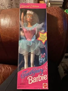 Vintage Barbie Doll Tooth Fairy WalMart Special Edition Pink & Teal Dress 1994 - Picture 1 of 2