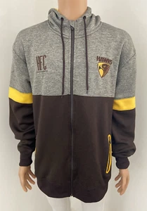 2XL Hawthorn Football Club Hooded Jumper AFL Hawks Australian Rules Sport Jacket - Picture 1 of 14