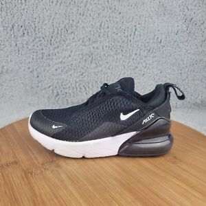 Nike Air Max 270 Kids Children Size 11 C Shoes Athletic Black White AO2372-001