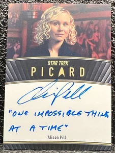 Star Trek Picard Seasons 2 & 3 Alison Pill as Dr. Agnes Jurati Inscription Auto - Picture 1 of 2