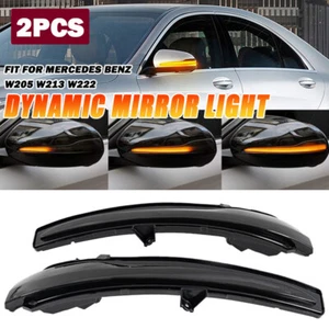 Para Mercedes W205 W222 X253 W167 PAR Espejo Señal de Giro Lámpara Luz Ahumada - Imagen 1 de 13
