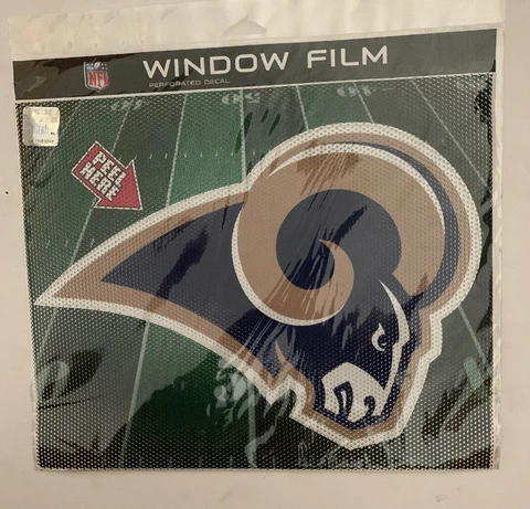 NFL St. Louis Rams 12 Inch Auto Home Glass Window Film Cover