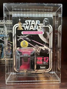 Star Wars 1978 Darth Vader Tie Fighter Die Cast Ship MOC Custom Acrylic Case - Picture 1 of 4