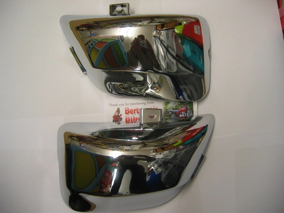 CUBIERTAS PANEL PANELES LATERALES CROMADOS YAMAHA VIRAGO XV 535 XV535 NUEVO Foto 1 de 1