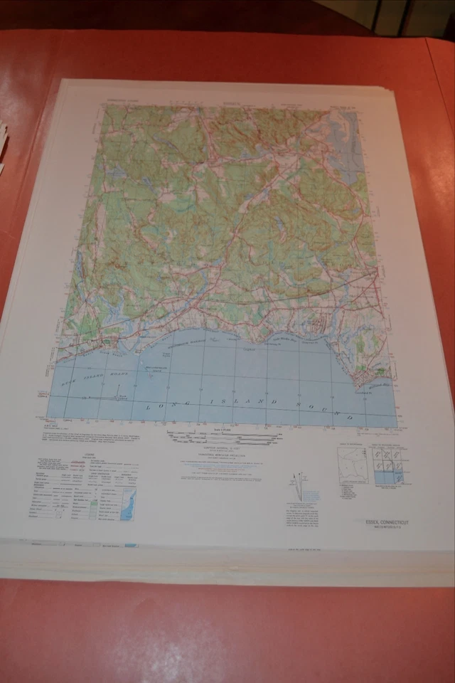 1940's Army topographic map Essex Connecticut -Sheet 6566 IV SW - Image 1 of 1