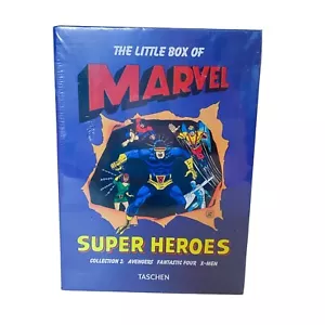 The Little Box of Marvel Collection 2 Super Heroes Taschen Book Set Blue NEW - Picture 1 of 4
