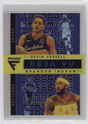 2020 Panini Flux Deja Vu Silver Prizm Brandon Ingram Devin Vassell #11 Rookie RC - Image 1 of 2