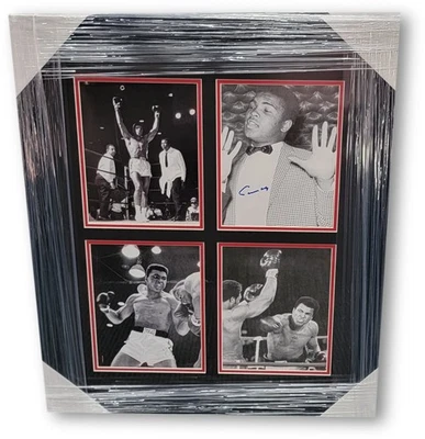 Cassius Clay Signed 8x10 Autograph Photo Framed w 8x10 Muhammad Ali JSA XX98572 - Image 1 of 3
