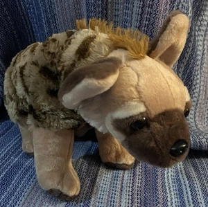 Hyena St Louis Zoo Plush Wild Republic Stuffed Animal K&M Brown Tan Spotted Toy - Picture 1 of 6