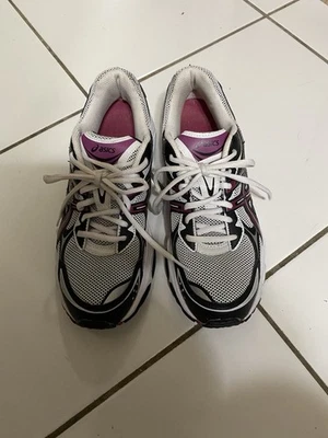 Zapato para correr ASICS Gel Galaxy 5 para mujer talla 10 blanco/negro/púrpura T281N Foto 1 de 4