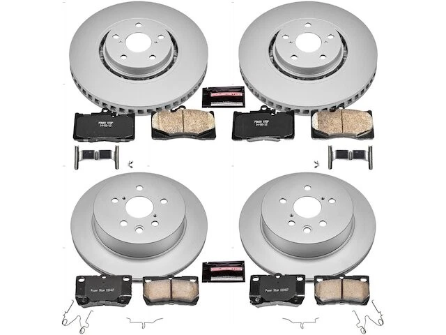 Kit de pastillas de freno delanteras y traseras y rotor para 07-11 Lexus GS350 AWD SB14Z8 Foto 1 de 1