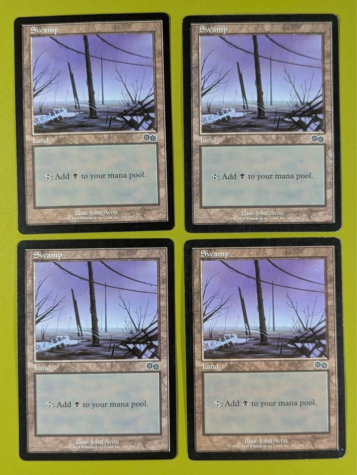 Swamp (342) x4 Urza's Saga 4x Playset Magic the Gathering MTG - Image 1 of 1