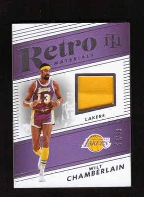 Camiseta deportiva de materiales retro Panini National Treasures Wilt Chamberlain 2024-25 24/99 Foto 1 de 2