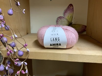 Lang Yarns Amira Light Organic Cotton Yarn Color 1111.0019 Light Pink - Image 1 of 3