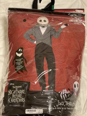 Jack Skellington Nightmare Before Christmas Adult Costume XL - Image 1 of 3