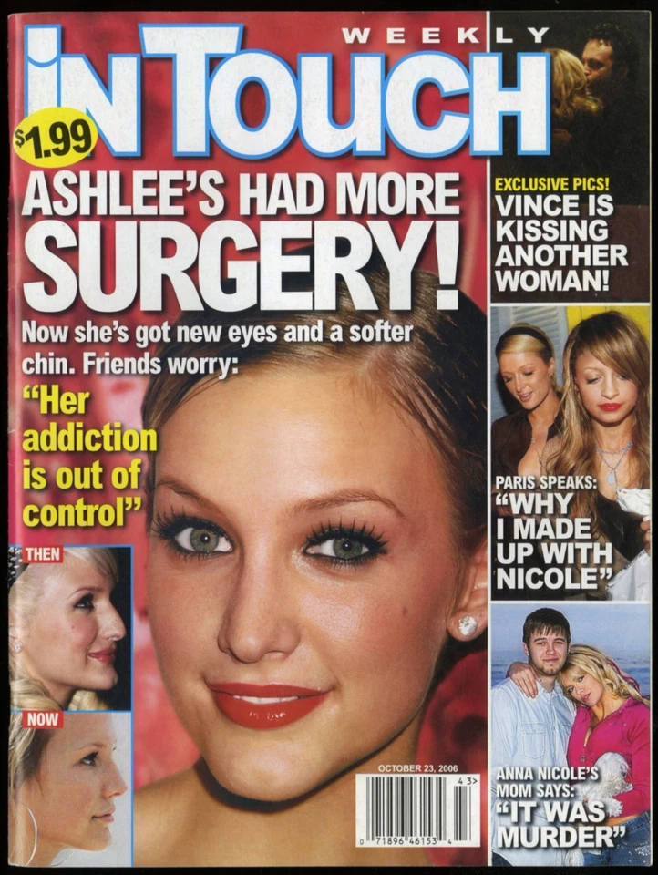 OCTOBER 23 2006 IN TOUCH WEEKLY, ASHLEE SIMPSON, ANNA NICOLE SMITH, VINCE VAUGHN - Image 1 of 1