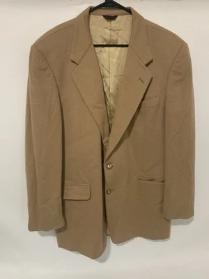 Blazer Talla 42L Walter-Morton 100% Cachemira Hombres Marrón Camel Abrigo Deportivo EXCELENTE Foto 1 de 4