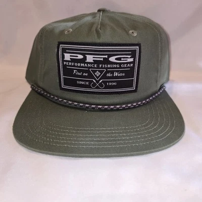 NUEVO Sombrero Columbia Para Hombre Pesca PFG Tack Trasero Snapback Capitán Cuerda Gorra Verde Foto 1 de 4