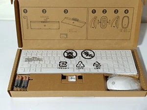 HP 710 Wireless Maus Tastatur Combo KB MS M55011-071 QWERTY Spanisch Weiß_0.93_5 - Bild 1 von 12