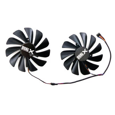 Replacement 1 Pair Cooling Fan for Sapphire R9 380 R9 390 Graphics Card Parts - Image 1 of 4