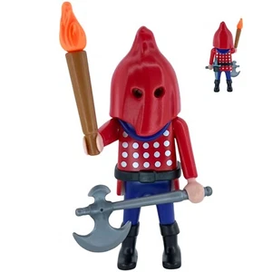 Playmobil Red Executioner Figure Hooded Axe Torch Medieval Castle - Picture 1 of 1