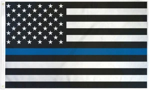 Bandera Thine Blue Line 4x6 ft Línea Delgada Casa Bandera Policía - Imagen 1 de 2