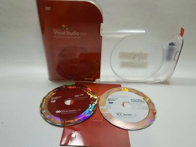 Microsoft Visual Studio 2008 Professional, SKU C5E-00245 + SQL Server 2005 w/key - Image 1 of 2