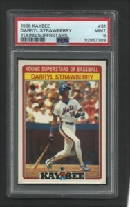 PSA 9 como nuevo Darryl Strawberry 1986 Kaybee Young Superstars #31 - Imagen 1 de 1